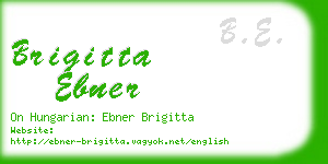 brigitta ebner business card